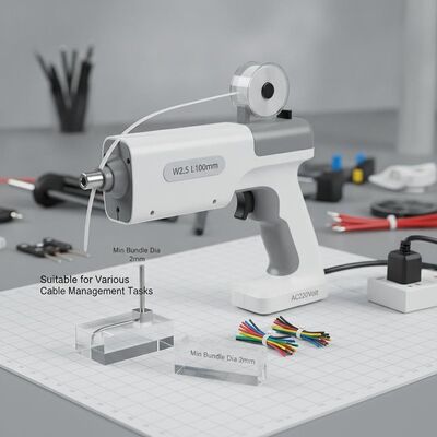 Mua Cable Tie W2.5 L100mm Công cụ dây buộc dây cáp tự động AC220Volt Min Bundle Dia 2mm Thích hợp cho các nhiệm vụ quản lý cáp khác nhau online manufacture