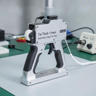 Mua Công cụ buộc dây cáp tự động dày 11mm Độ kín bó có thể điều chỉnh 20N 80N Được thiết kế cho dây buộc cáp W25 L100mm và hoạt động online manufacture