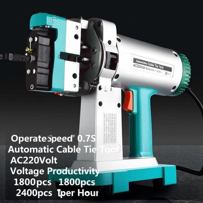 Dụng cụ siết cáp tự động tốc độ 0.7S AC220Volt Năng suất bó 1800pcs 2400pcs mỗi giờ Giải pháp quản lý cáp