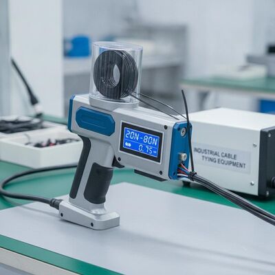 20N 80N Độ chặt của gói điều chỉnh Công cụ dây đeo dây đeo tự động Tốc độ vận hành nhanh 0.7S Thiết bị buộc cáp cho công nghiệp