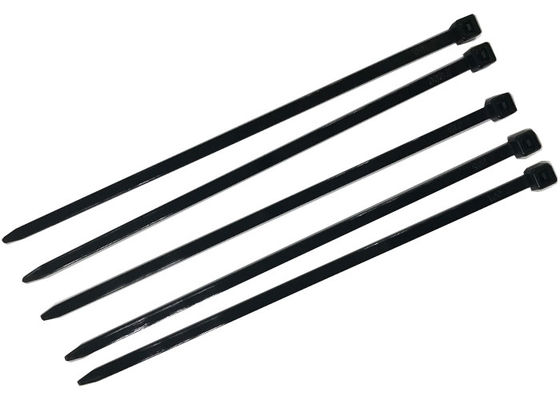 Màu đen bình thường Zip Zip Ties 3.6 * 150mm Vật liệu nhiệt độ cao Polyamaid 66