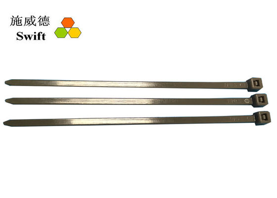 Ties Zip đơn tái sử dụng / Ties cáp màu vàng dài 100mm với UL94V - 2 ngọn lửa