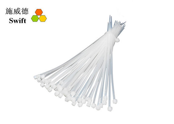 Cáp nylon màu trắng Ties 2,5 * 120mm 8kg Độ bền kéo UL RoHS Giấy chứng nhận